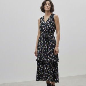 Moussy Studiowear Multicolor Sleeveless Two Tiered Dress Artsy Size 1